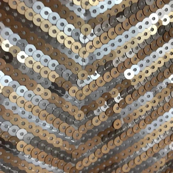 New Year's Eve White House / Black House Sequin shirt Tri-colored sequin party - Picture 3 of 8